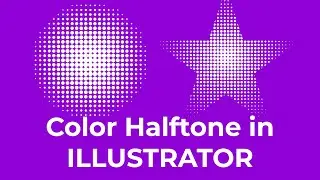 How to create color half tone  in illustrator Half tone design step by step