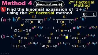 Second Factorial method | Binomial Series | Discrete Mathematics | by #Moein