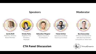 CTA Panel  with Jannis Bott, Emely Patra, Fahad Akhtar , Sebastian Wagner moderated by Ben Duncombe