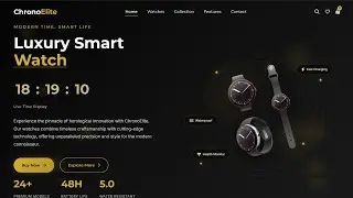 Full Ecommerce Website Design Using HTML CSS JavaScript | Luxury Watch Store Frontend Project