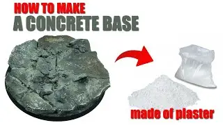 How to make a concrete base for your miniatures