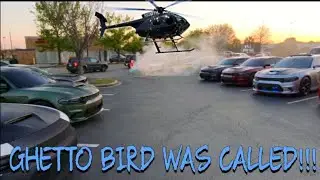 Police Helicopter Came To The Charger and Challenger Carmeet!!