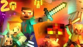 Nether War episode 2 (Alex and Steve life) Minecraft Animation part 2