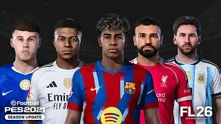 New Mega Facepack Season 25\26 - Football Life 26 - PES 2021
