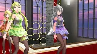 MMD r18 kimagure mercy / 気まぐれメルシー　/ Idol Master . haku.gumi.miku.luka.rin