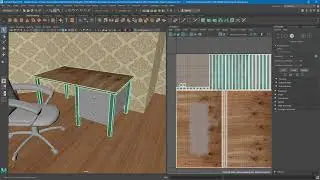 Creating materials adding textures maya