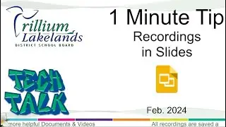 Recordings in Slides