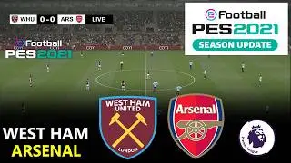 West Ham vs Arsenal | Premier League 2026 | Full Match Streaming | PES 21 Simulation Video