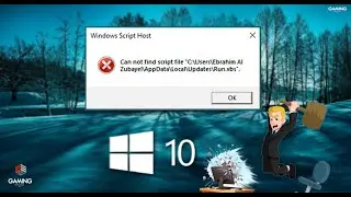 How to fix Windows script host can not find script file  “loader.vbs” error windows 10 11