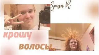 крашу волосы в персиковый цвет // ну или пытаюсь