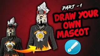How to draw costume freefire Part 1 | cinak ff | tutorial malayalam | freefire  mascot logo