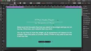 Free HTML5 Audio Player Adobe Muse Widget