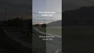 iPhone 15 Pro Max ProRes LOG test 