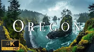 FLYING OVER OREGON (4K Video UHD) - Peaceful Music With Stunning Beautiful Nature Film For Your Soul