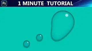 1 Minute Trick in Photoshop - Water Droplets