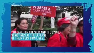 Filipino Nurses join the strike in New York City