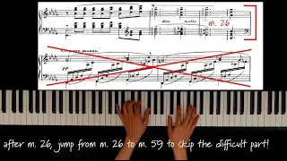 How to play Debussy Clair de lune without difficult parts and still sound natural