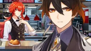Zhongli goes to KFC