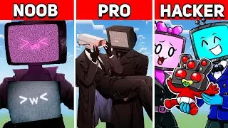 Minecraft BATTLE - NOOB vs PRO vs HACKER 🚽 Skibidi Toilet Pixel Art Collection #14