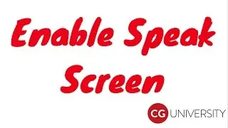 How to Enable Speak Screen in iOS