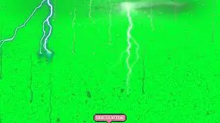 Green Screen Effect With Rain || Rain Green Screen Effect || Thunder Lighting Green Screen Effect