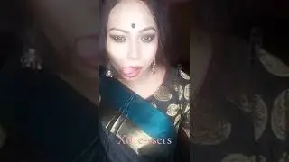 #indian crossdresser#ladyIMale to female crossdresser wearing saree /Crossdresser in live