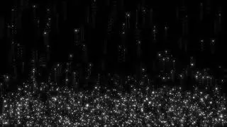 Glittering Light Particles Overlay Background