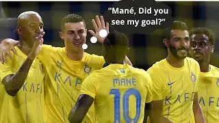 Sadio Mané, Talisca crazy celebration for Cristiano Ronaldo Crazy Goal vs Al-Akhdoud 🤯