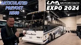 Exploring Rare Articulated Prevost H560 & More: Inside UMA Motorcoach EXPO 2024 at Raleigh NC
