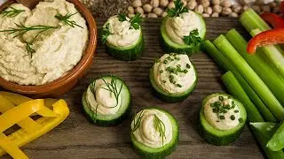 Cucumber Hummus and White Bean Puree Cups - Hallmark Channel