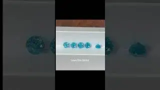 Crushed ice cut round auqa blue cubic zirconia #cubiczirconia #diamond #gemstone #czstone #zircon