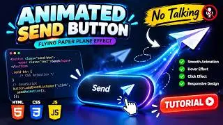Animated Send Button ✈️ | HTML CSS & JavaScript Tutorial | No Talking