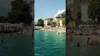 Relax time on the beach in Kotor
