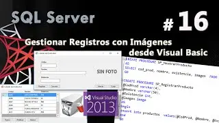 Gestionar Registros con Imágenes desde Visual Basic | Curso de SQL Server #16