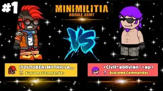 Mini militia 1v1 fight #1 🥶🧐