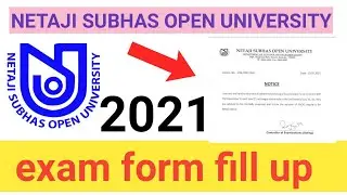 bdp exam form fill up 2021 / nsou exam form fill up 2021 / nsou / netaji subhas open university