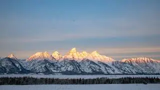 Timelapse Uncut - Grand Teton National Park on 01/01/2019 (4k)