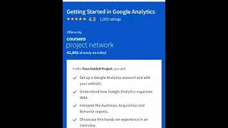Getting Started in Google Analytics 2022 | Free Guided Projects For Students & Learners 