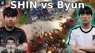 STRONG Plays! - SHIN vs Byun - Bo5 - (StarCraft 2)