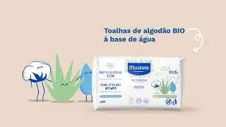Toalhas de Algodão a Base de Água Mustela Bio - Farmadelivery