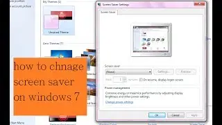how to change screen saver on windows 7