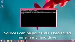 How to install .Net framework 3.5 offline using cmd (Command Prompt) in Windows 8/8.1/10