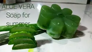 Moisturising  ALOE VERA Soap making || periwinkle TV