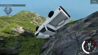 Beam NG Drive - Down Pick Up Araba ile Dağdan Uçma - #BeamNg #Araba #Zıplama #Yarış