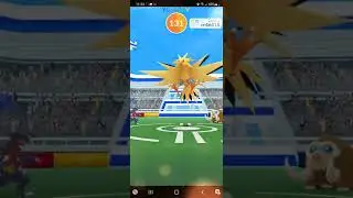 pokemon go,  let's do a zapdos raid with 4 friends !