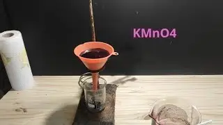 How to make KMnO4 from batteries !
