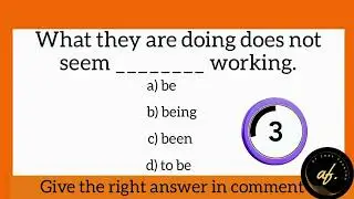 Mixed English Grammar quiz with AF Zone Creator | Pass the Test in 10 Seconds