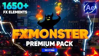 FX MONSTER - Premium Pack [1650+ 2D FX Elements]