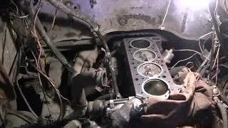 ГАЗЕЛЬ с двигателем ВАЗ 15часть (разборка двигателя для проверки тех. состояния).