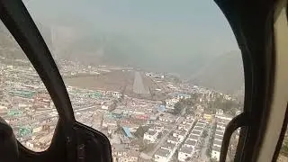 Landing at Chinyalisour Helipad #flying #helicopter #akashhelitech